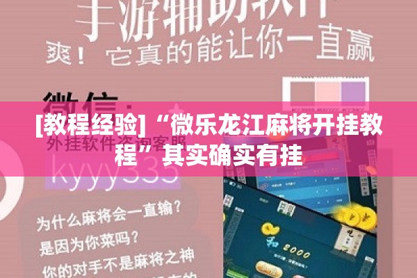 可用版本“微乐麻将怎么开免费的挂”其实确实有挂