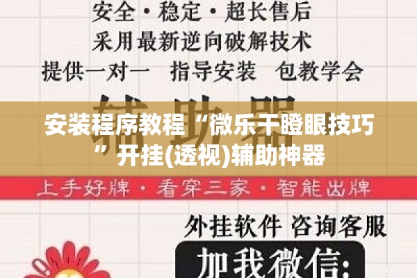 安装程序教程“微乐干瞪眼技巧	”开挂(透视)辅助神器