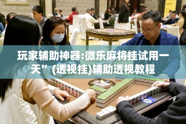 玩家辅助神器:微乐麻将挂试用一天”(透视挂)辅助透视教程
