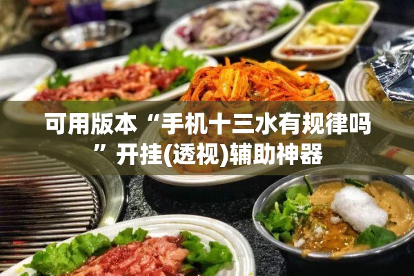 可用版本“手机十三水有规律吗”开挂(透视)辅助神器