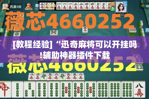辅助教程“牵手跑胡子免费开挂”分享装挂详细步骤