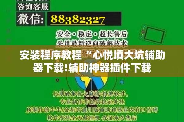 安装程序教程“心悦填大坑辅助器下载!辅助神器插件下载