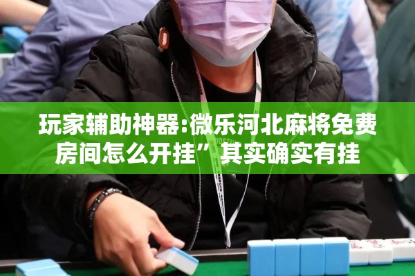 玩家辅助神器:微乐河北麻将免费房间怎么开挂”其实确实有挂